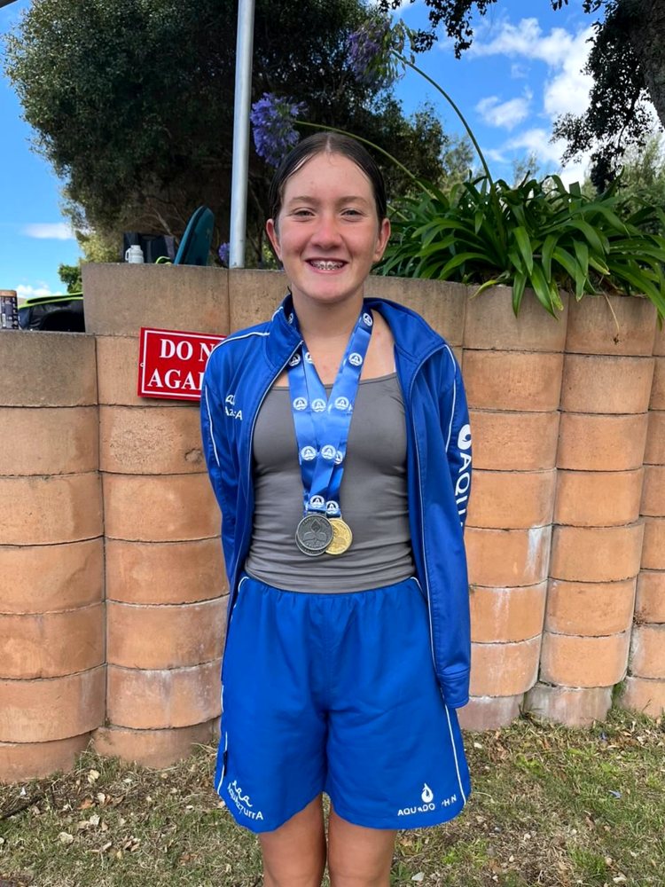 Athlete with medal